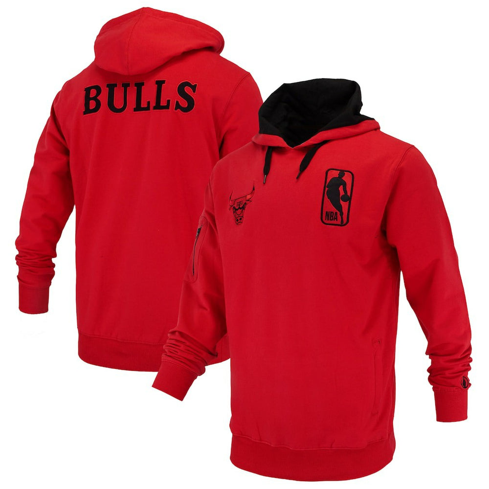 Chicago Bulls FISLL Unisex Logoman Shadow Collection Pullover Hoodie Red - NBA