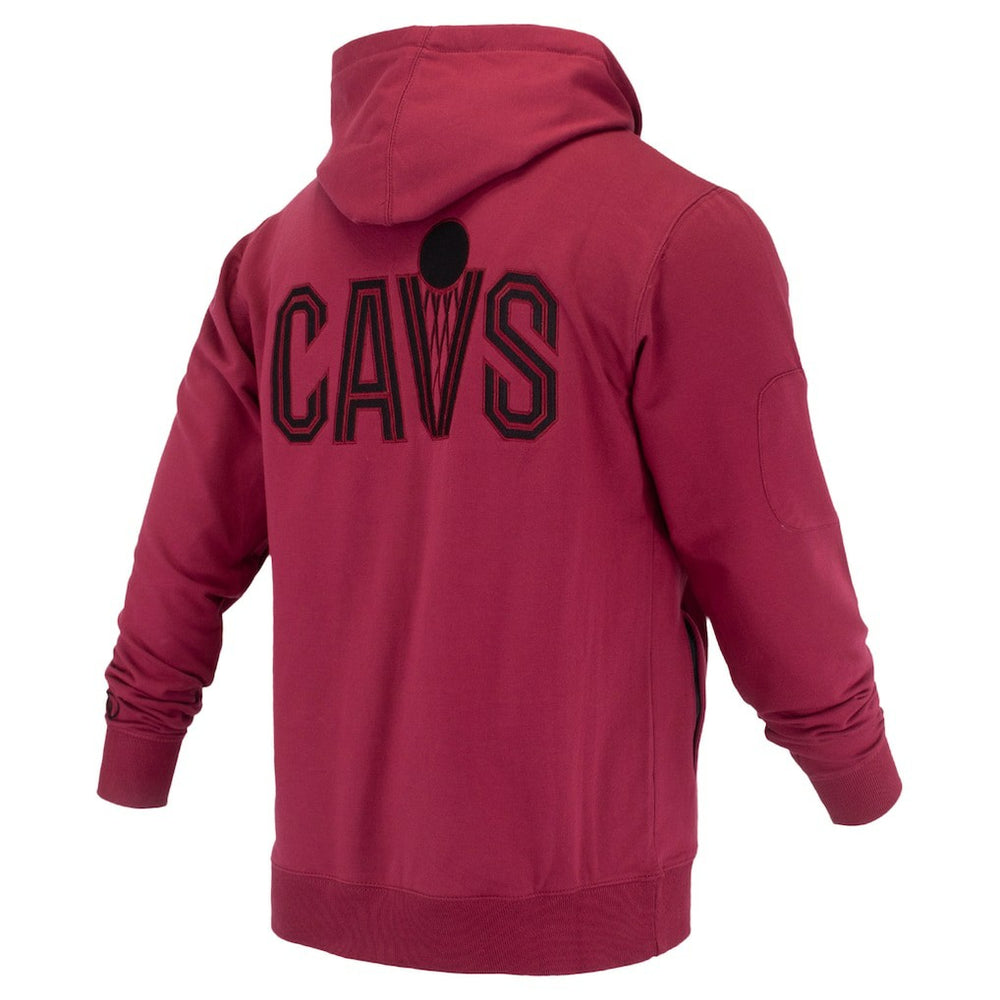 Cleveland Cavaliers FISLL Unisex Logoman Shadow Collection Pullover Hoodie Wine - NBA