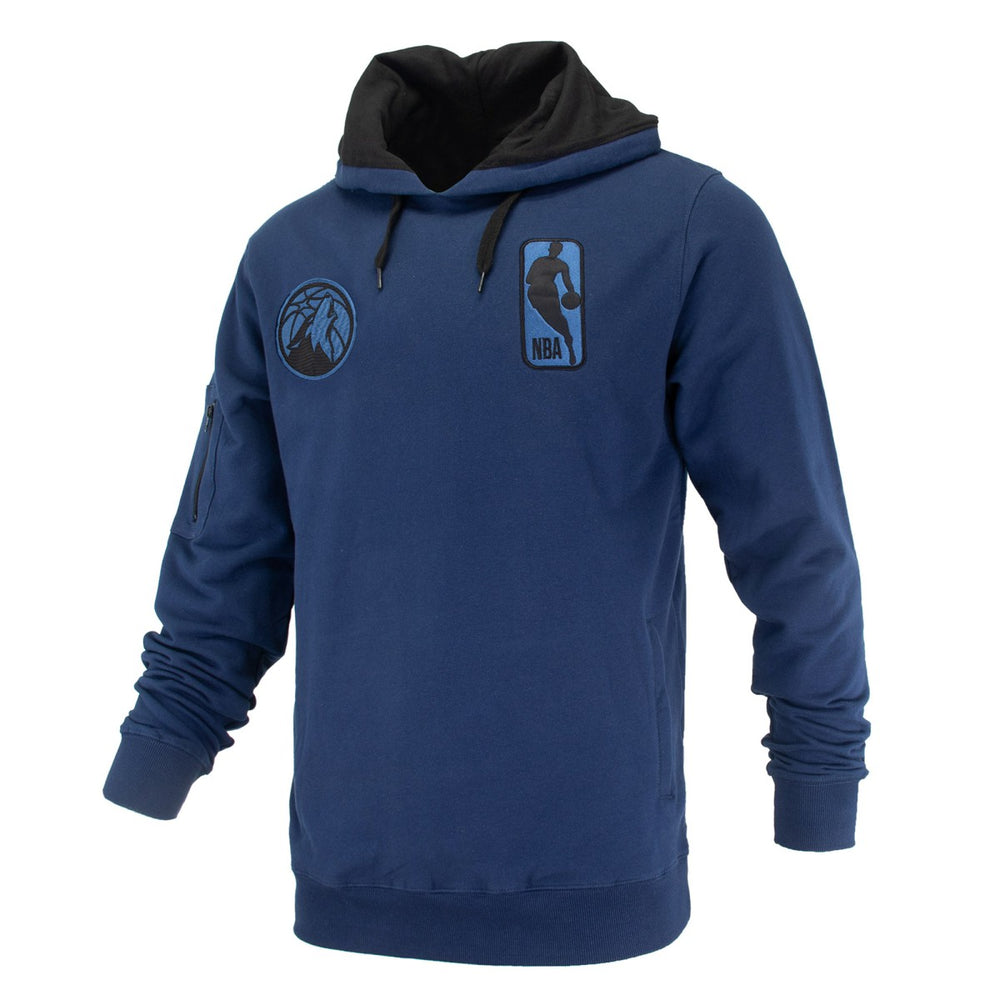 Minnesota Timberwolves FISLL Unisex Logoman Shadow Collection Pullover Hoodie Navy - NBA