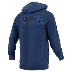 Minnesota Timberwolves FISLL Unisex Logoman Shadow Collection Pullover Hoodie Navy - NBA