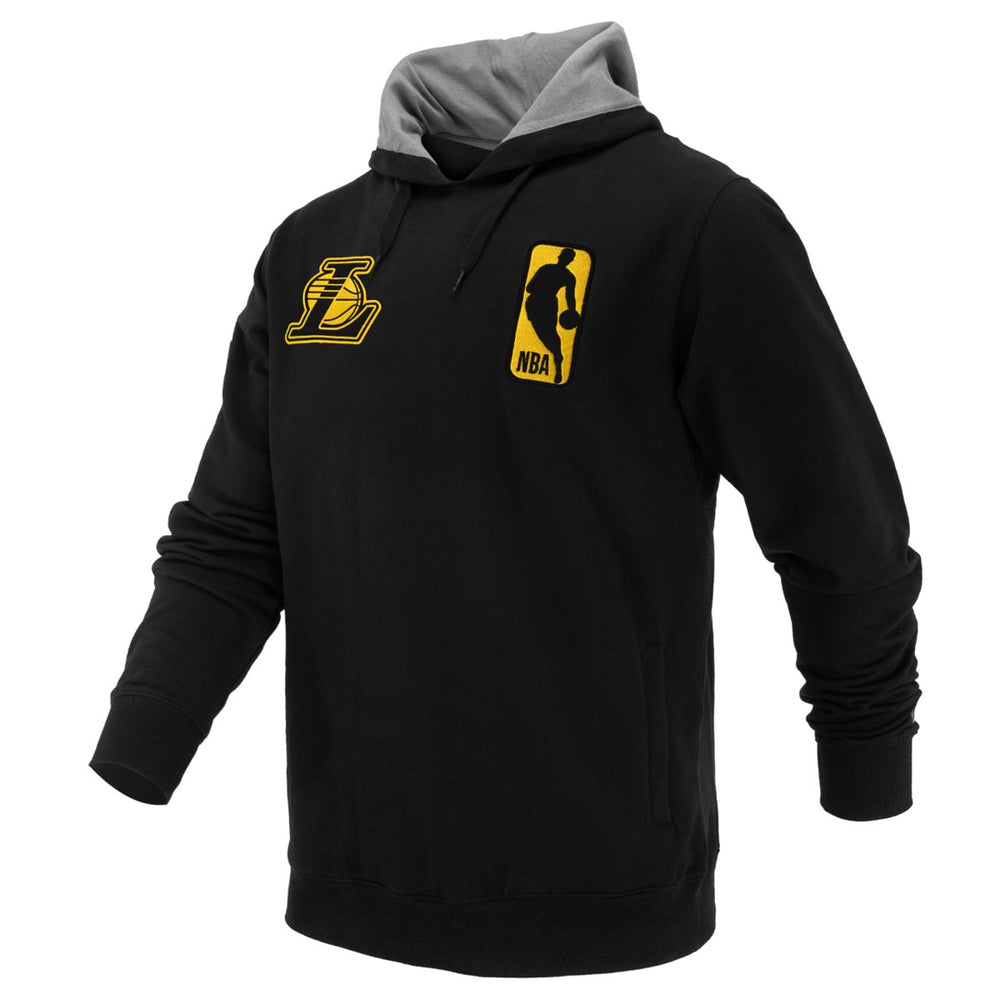 Los Angeles Lakers FISLL Unisex Logoman Shadow Collection Pullover Hoodie Black - NBA