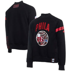Philadelphia 76ers NBA x Two Hype Culture & Hoops Collection Premium Pullover Sweatshirt - Black - NBA