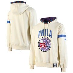 Philadelphia 76ers NBA x Two Hype Culture & Hoops Collection Premium Pullover Hoodie - Cream - NBA