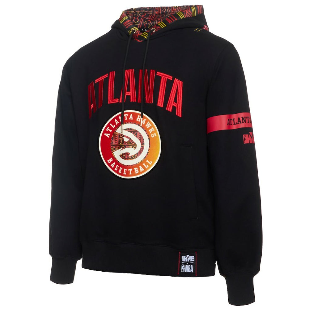 Atlanta Hawks NBA x Two Hype Culture & Hoops Collection Premium Pullover Hoodie - Black - NBA