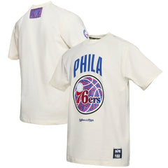 Philadelphia 76ers NBA x Two Hype Culture & Hoops Collection Premium T-Shirt - Cream - NBA