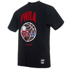 Philadelphia 76ers NBA x Two Hype Culture & Hoops Collection Premium T-Shirt - Black - NBA