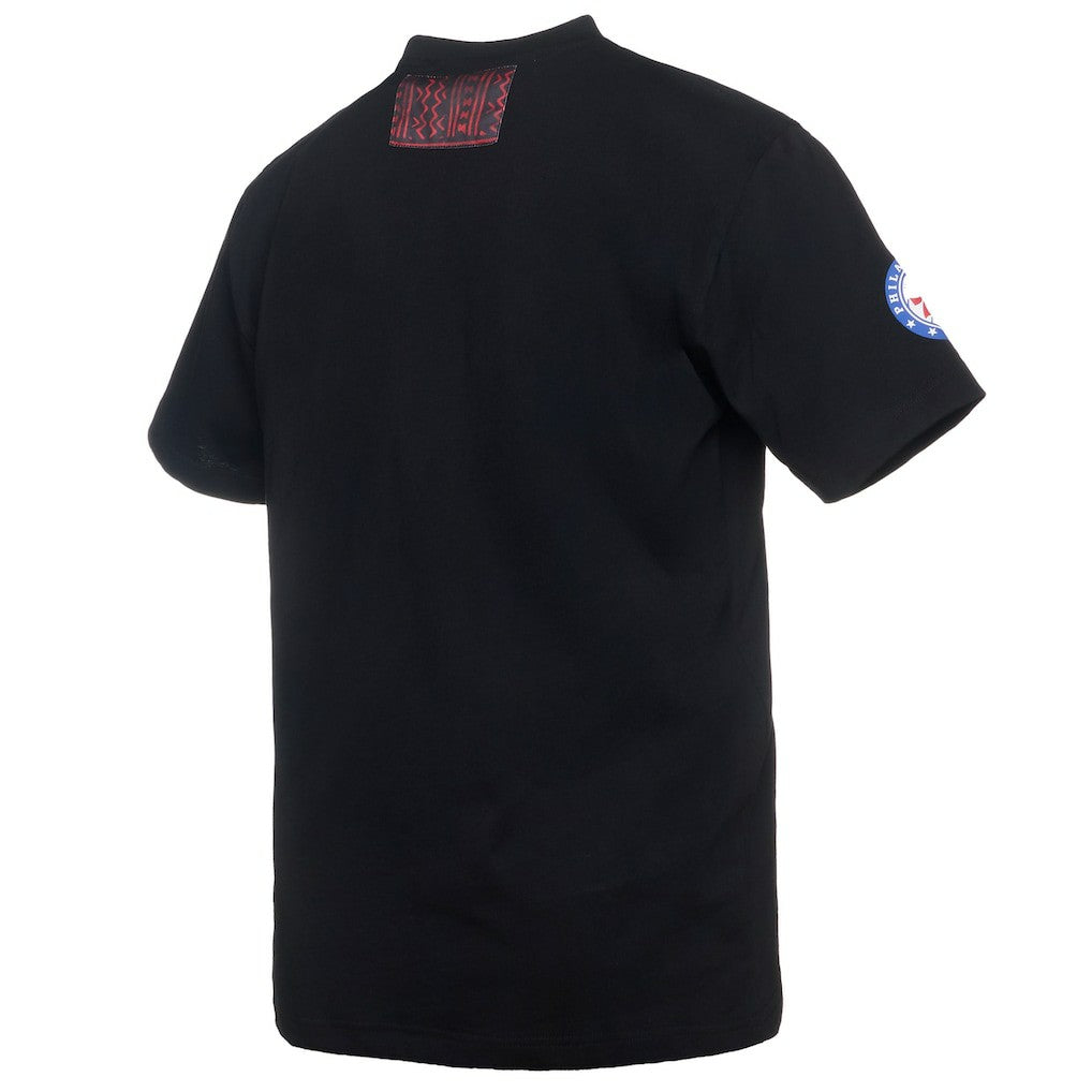 Philadelphia 76ers NBA x Two Hype Culture & Hoops Collection Premium T-Shirt - Black - NBA