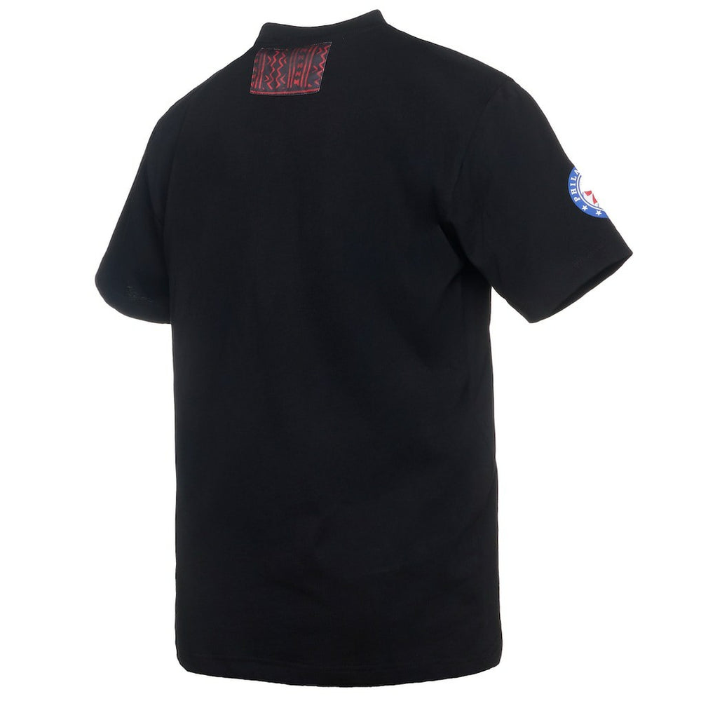Philadelphia 76ers NBA x Two Hype Culture & Hoops Collection Premium T-Shirt - Black - NBA