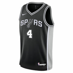 De'Aaron Fox San Antonio Spurs Youth Swingman Jersey Icon Edition Black - NBA