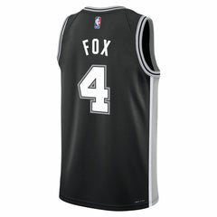 De'Aaron Fox San Antonio Spurs Youth Swingman Jersey Icon Edition Black - NBA