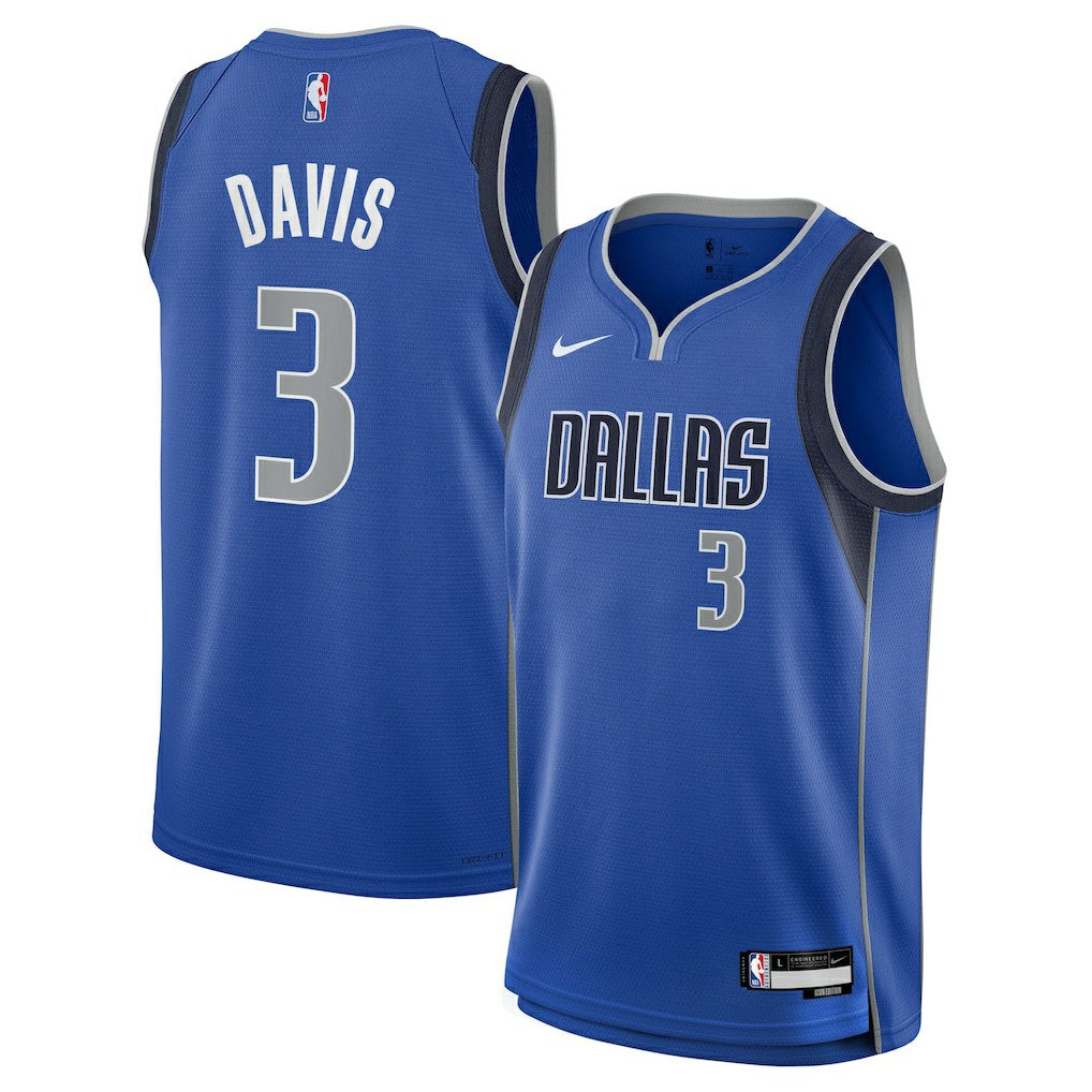 Anthony Davis Dallas Mavericks Youth Swingman Jersey Icon Editi- Blue - NBA
