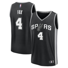 De'Aaron Fox San Antonio Spurs Youth Fast Break Replica Player Jersey Icon Edition Black - NBA
