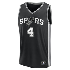 De'Aaron Fox San Antonio Spurs Youth Fast Break Replica Player Jersey Icon Edition Black - NBA