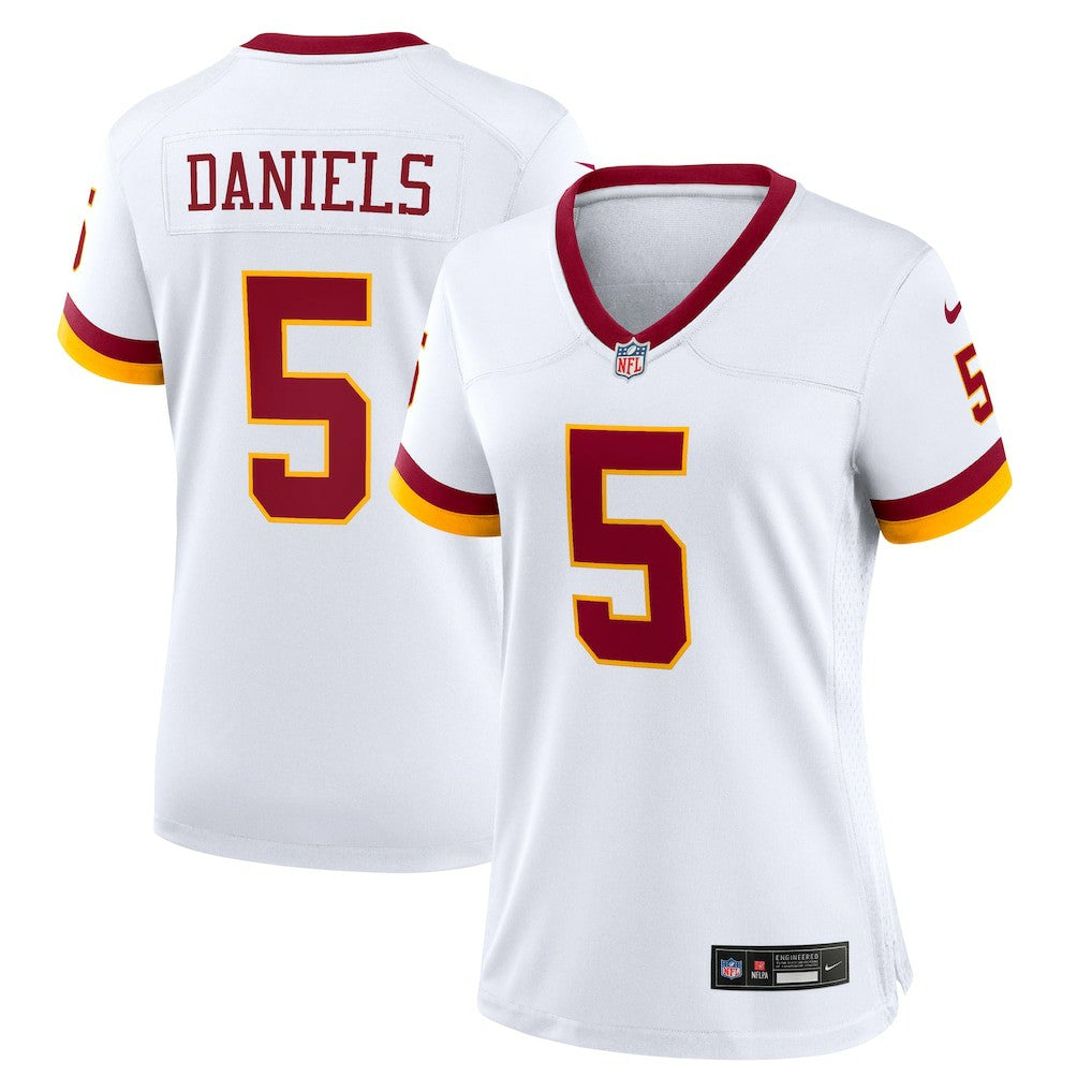 Jayden Daniels Washington Commanders Women's Game Super Bowl Era Jersey White | Nike for Sale
