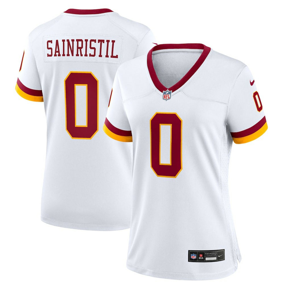 Mike Sainristil Washington Commanders Women's Game Super Bowl Era Jersey White | Nike for Sale