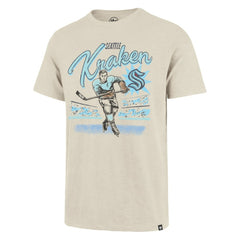 Seattle Kraken '47 Hockey Player Golden Age Scrum T-Shirt - Natural - NHL