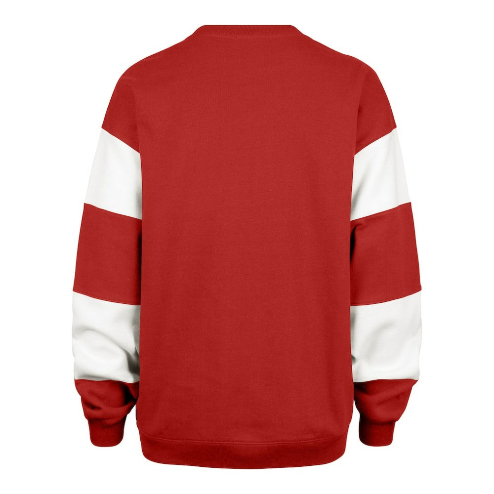 New Jersey Devils '47 Women's Eephus Barred Pullover Sweatshirt - Red - NHL