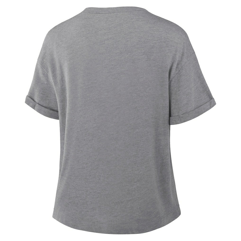 Philadelphia Eagles Women's Tribute Tri-Blend Boxy T-Shirt Heather Gray | Fanatics