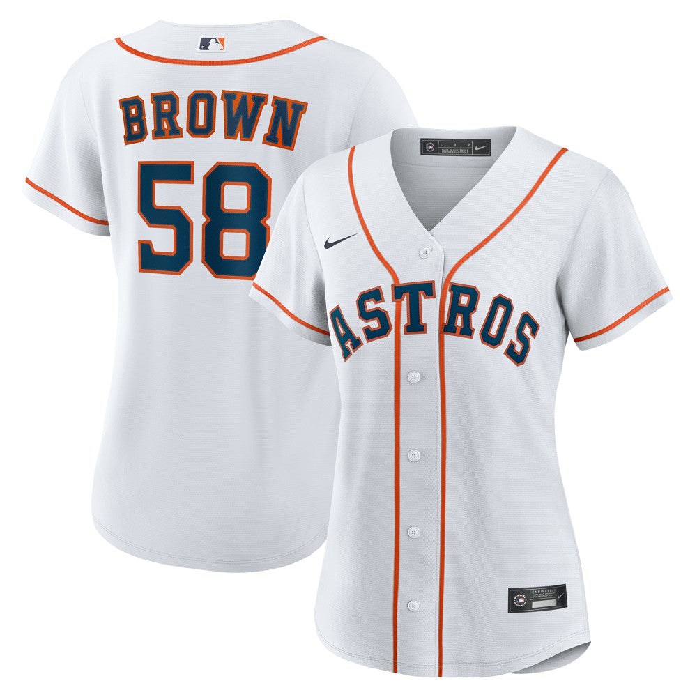 Hunter Brown Houston Astros Nike Women's Home Replica Jersey - MLB