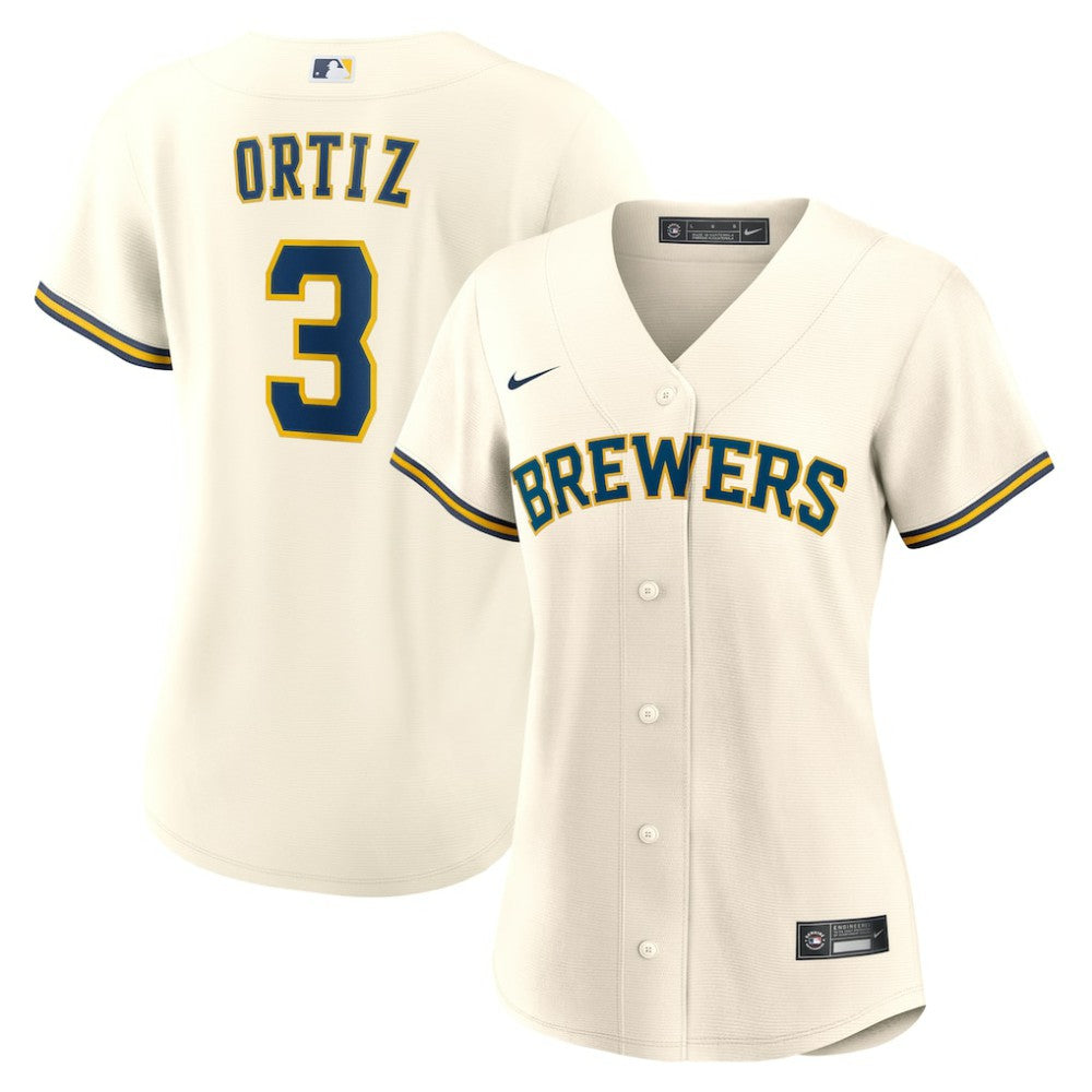 Joey Ortiz Milwaukee Brewers Nike Women's Home Replica Jersey - MLB