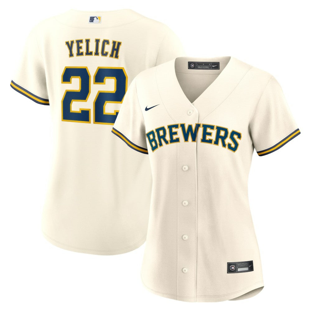 Christian Yelich Milwaukee Brewers Nike Women's Home Replica Jersey - MLB