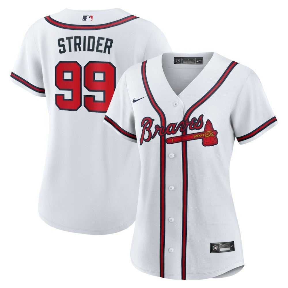 Spencer Strider Atlanta Braves Nike Women's Home Replica Jersey - MLB