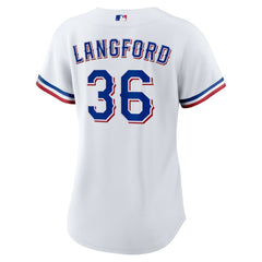 Wyatt Langford Texas Rangers Nike Women's Home Replica Jersey - MLB