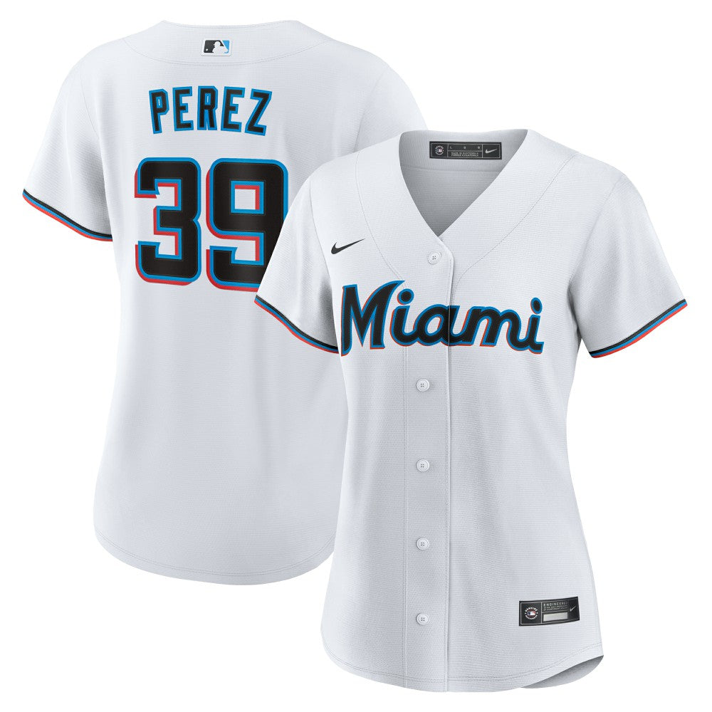 Eury Perez Miami Marlins Nike Women's Home Replica Jersey - MLB