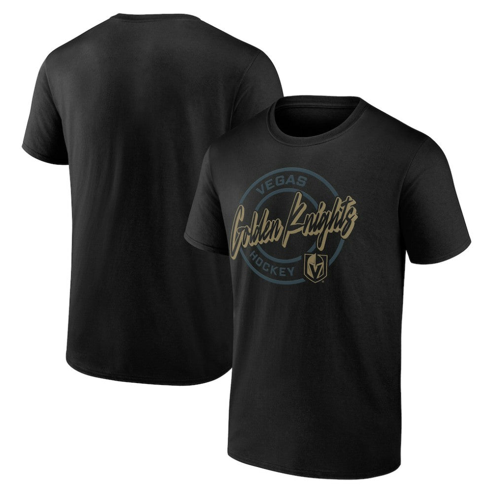 Vegas Golden Knights Color Block Puck T-Shirt - Black - NHL