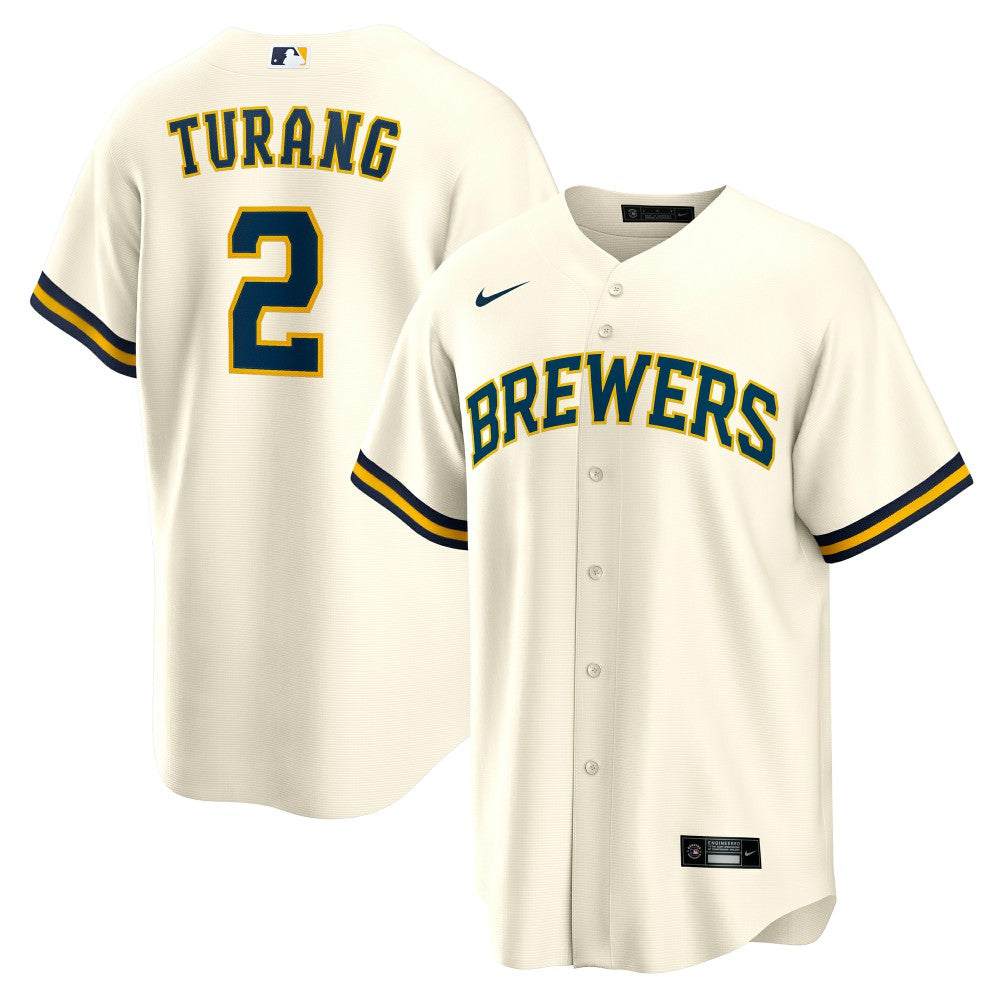 Brice Turang Milwaukee Brewers Nike Home Replica Jersey - MLB