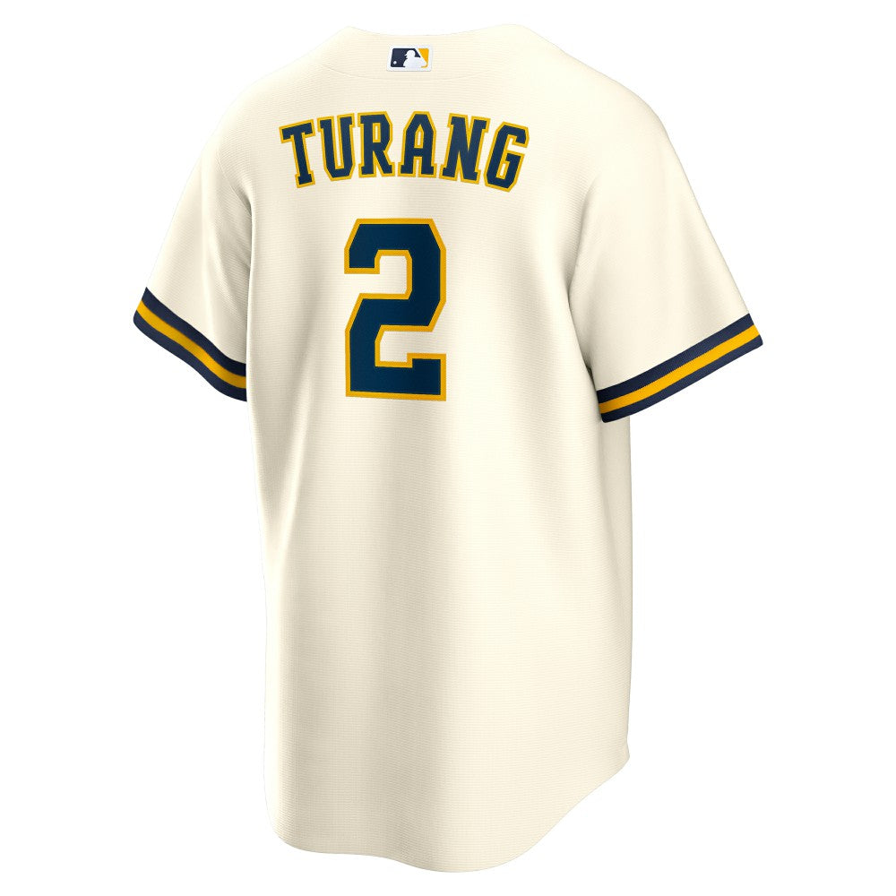 Brice Turang Milwaukee Brewers Nike Home Replica Jersey - MLB