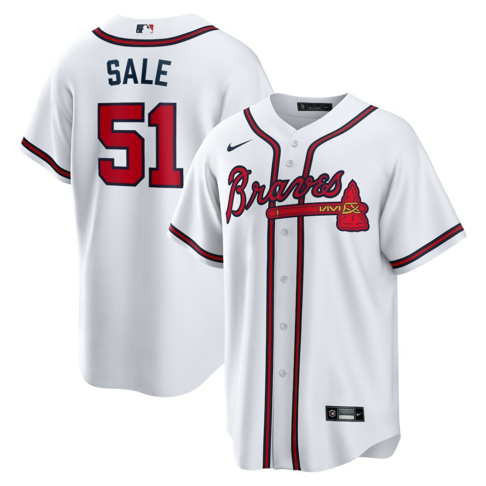 Chris Sale Atlanta Braves Nike Home Replica Jersey - MLB