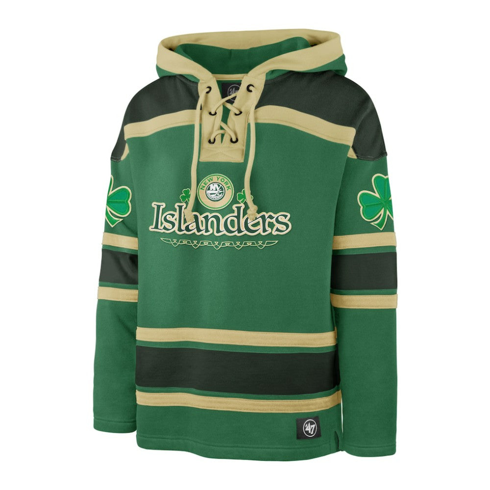 New York Islanders '47 St. Patrick's Day McLucky Superior Lacer Pullover Hoodie - Kelly Green - NHL