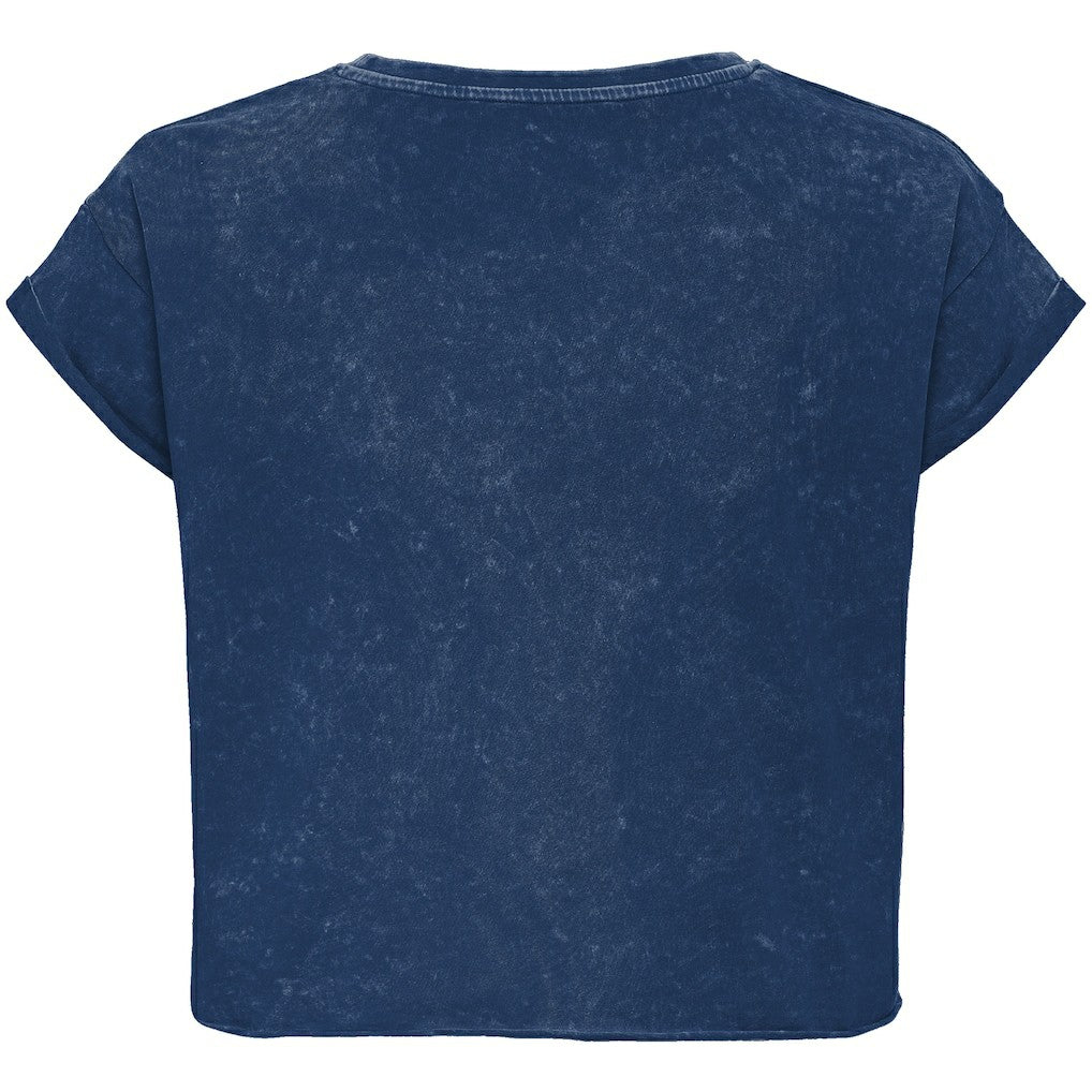 Orlando Magic Sportiqe Unisex Rock & Roll Collection Gwen Premium Mineral Wash Cropped T-Shirt Blue - NBA