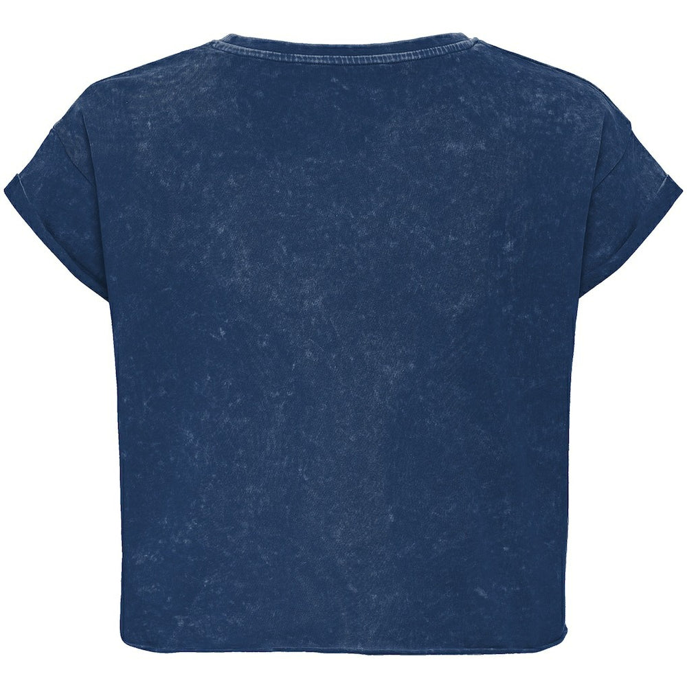 Orlando Magic Sportiqe Unisex Rock & Roll Collection Gwen Premium Mineral Wash Cropped T-Shirt Blue - NBA