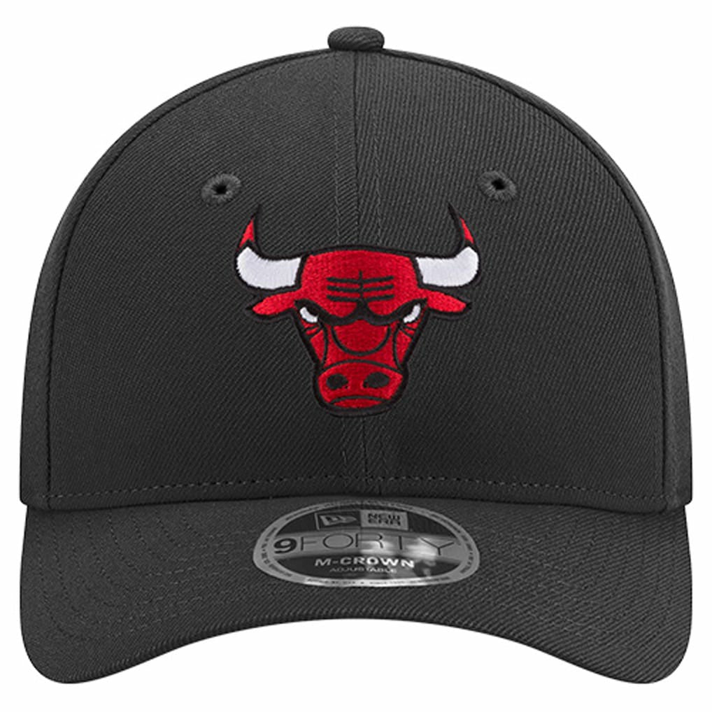 Chicago Bulls 9FORTY Stock M-Crown Adjustable Hat Black - NBA