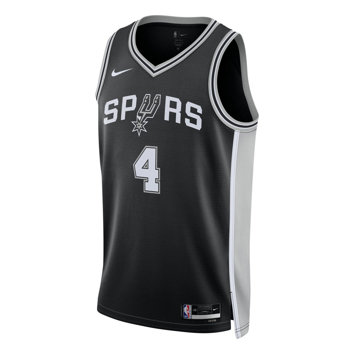 De'Aaron Fox San Antonio Spurs Unisex Swingman Player Jersey Icon Edition Black - NBA