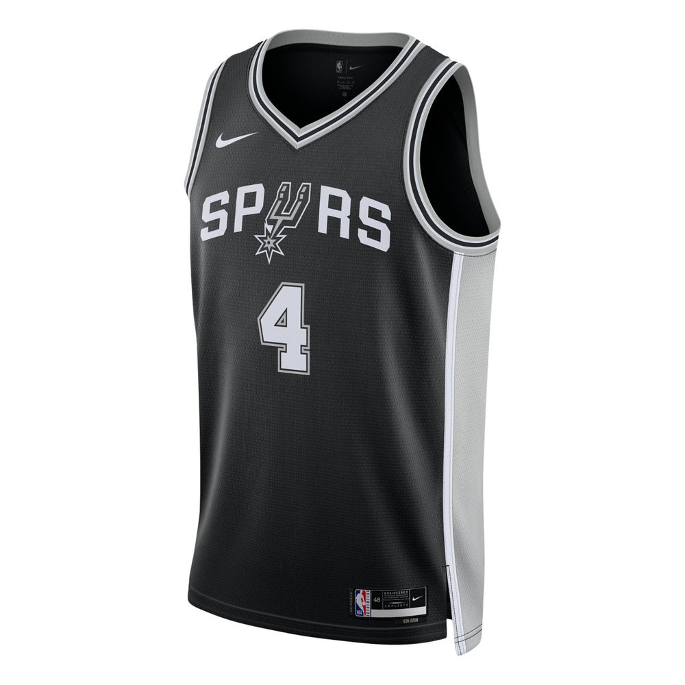 De'Aaron Fox San Antonio Spurs Unisex Swingman Player Jersey Icon Edition Black - NBA