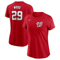 James Wood Washington Nationals Nike Women's Cooperstown Collection Fuse Name & Number T-Shirt - MLB
