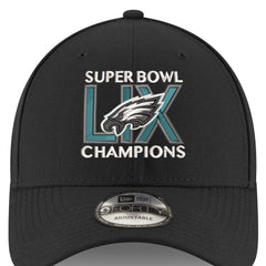 Philadelphia Eagles New Era Super Bowl LIX Champions 9FORTY Adjustable Hat Black | NFL