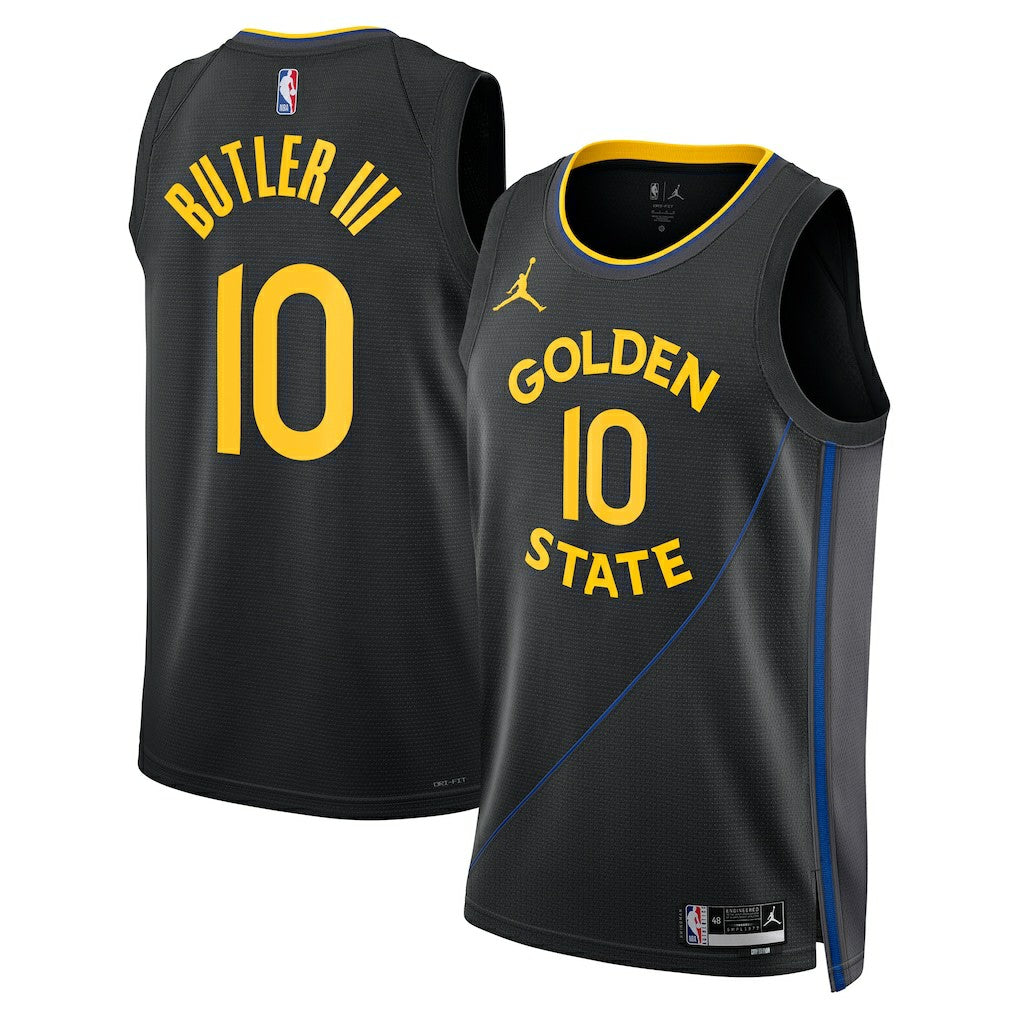 Jimmy Butler Golden State Warriors Jordan Brand Unisex Swingman Jersey Statement Editi- Black - NBA