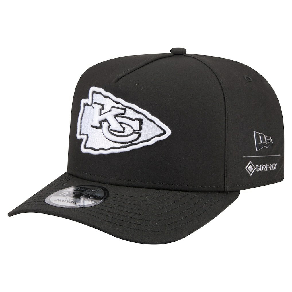 Kansas City Chiefs New Era Gore-Tex A-Frame 9FIFTY Adjustable Hat Black | NFL