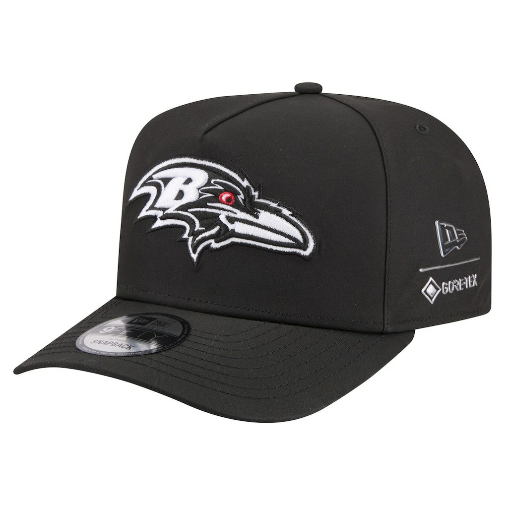 Baltimore Ravens New Era Gore-Tex A-Frame 9FIFTY Adjustable Hat Black | NFL
