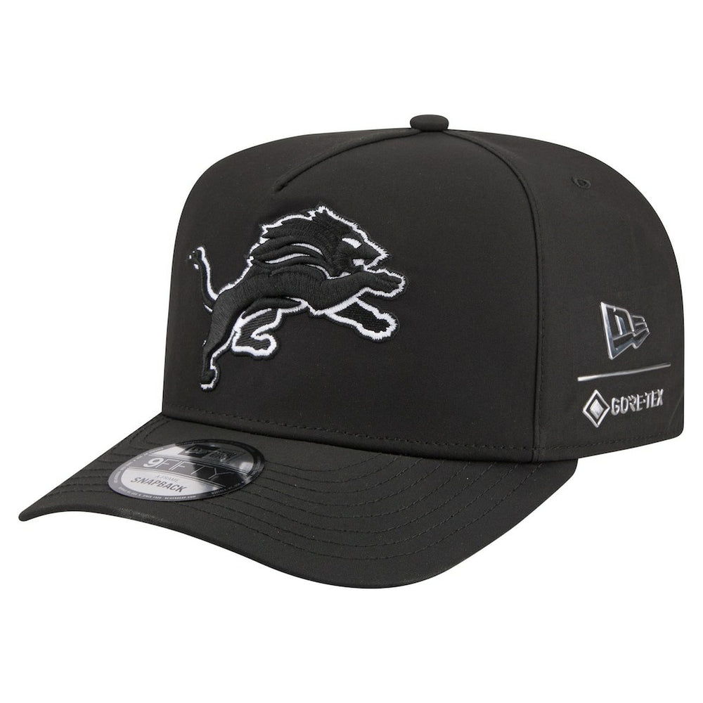 Detroit Lions New Era Gore-Tex A-Frame 9FIFTY Adjustable Hat Black | NFL