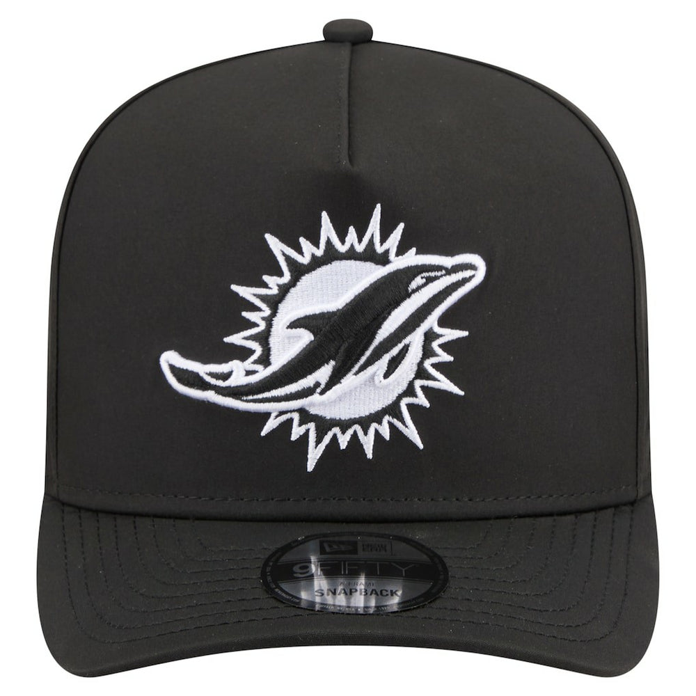 Miami Dolphins New Era Gore-Tex A-Frame 9FIFTY Adjustable Hat Black | NFL