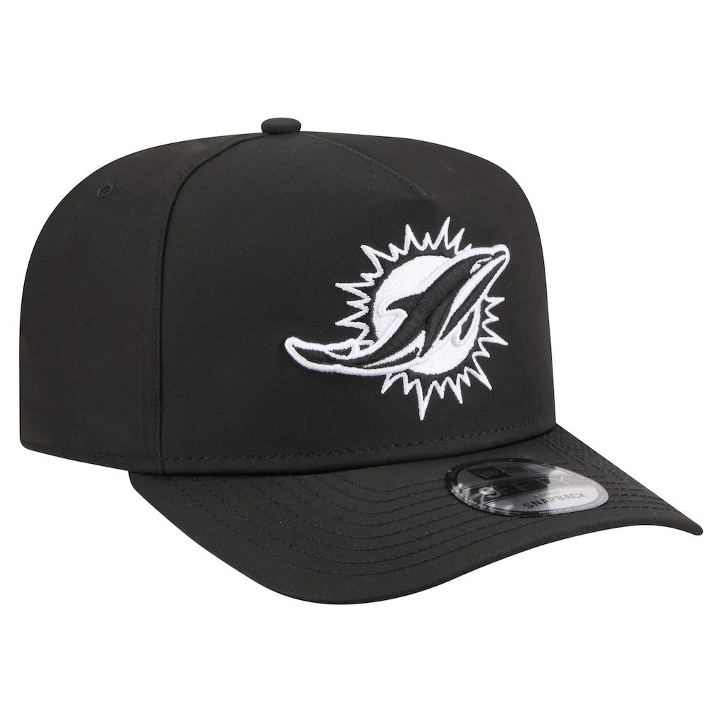 Miami Dolphins New Era Gore-Tex A-Frame 9FIFTY Adjustable Hat Black | NFL