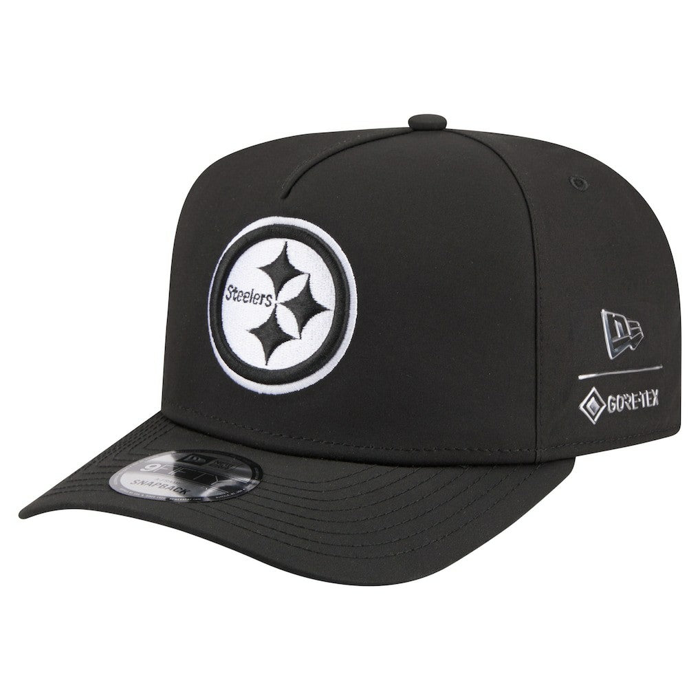 Pittsburgh Steelers New Era Gore-Tex A-Frame 9FIFTY Adjustable Hat Black | NFL