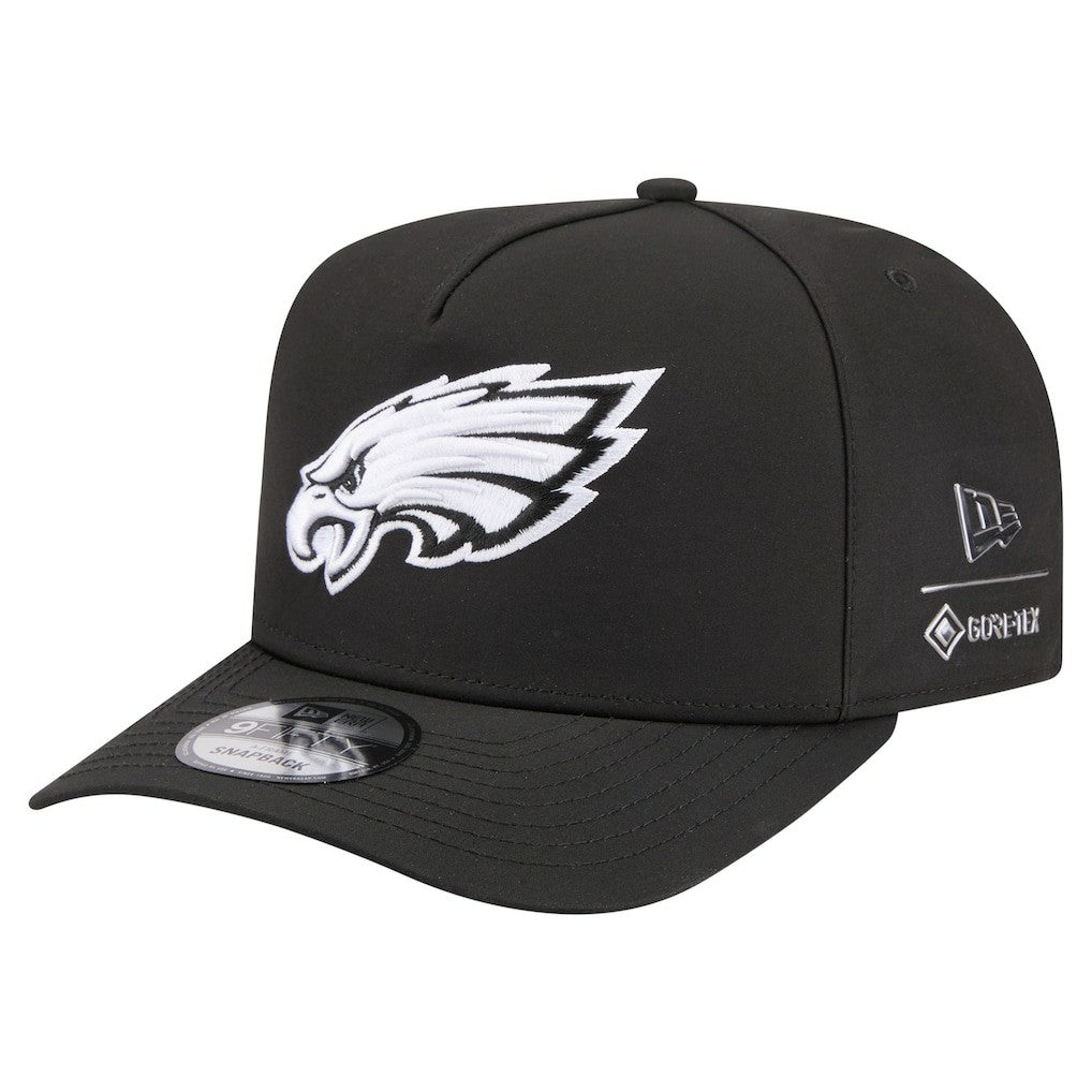 Philadelphia Eagles New Era Gore-Tex A-Frame 9FIFTY Adjustable Hat Black | NFL
