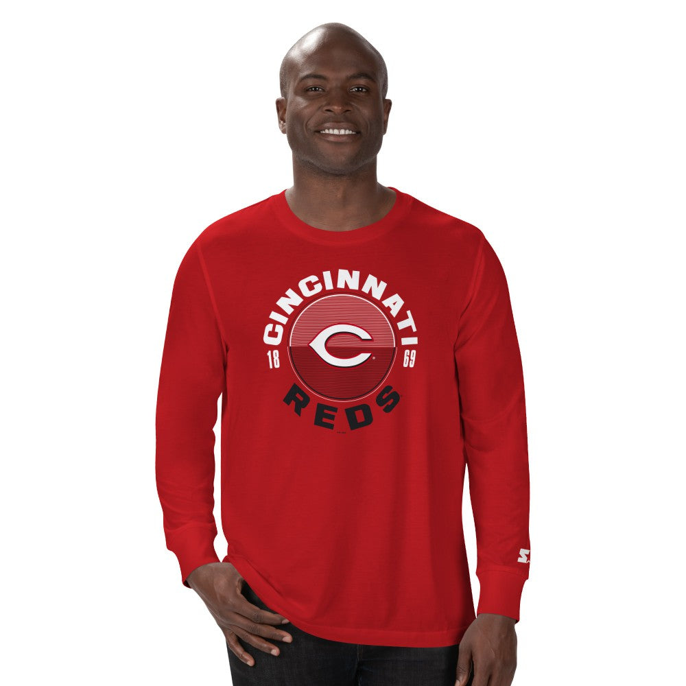 Cincinnati Reds Starter Halftime Long Sleeve T-Shirt - MLB