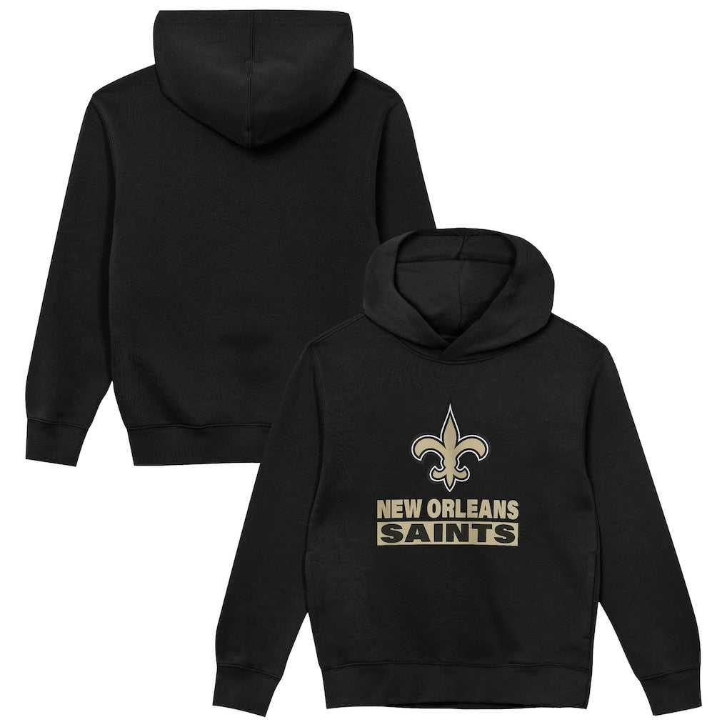 New Orleans Saints Outerstuff Preschool Back to Basics Hoodie Black | NFL